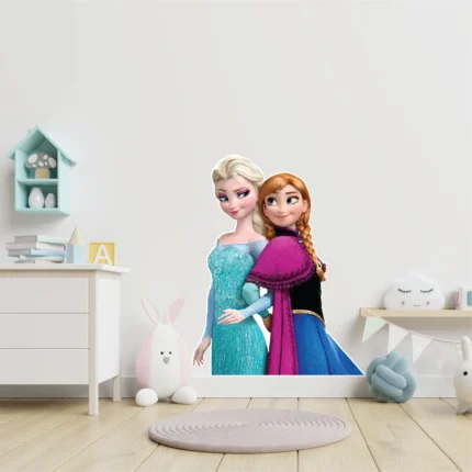 Sticker perete Frozen Elsa si Ana