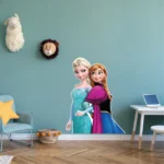 Sticker perete Frozen Elsa si Ana