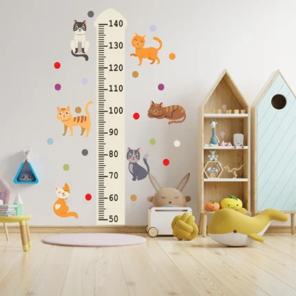 Sticker Masuratoare inaltime Pisicute
