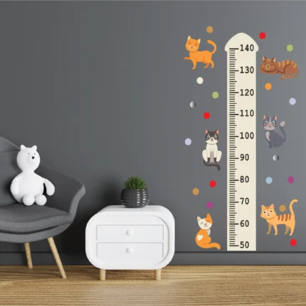 Sticker Masuratoare inaltime Pisicute