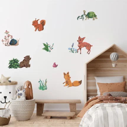 Sticker perete copii Animale de Padure
