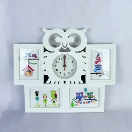 Rama foto colaj 4 poze bufnita