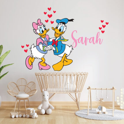 sticker personalizat Donald si Daisy