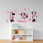 Sticker perete copii personalizat Minnie Mouse