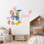 Sticker personalizat Donald si Daisy