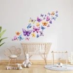 Sticker perete copii Fluturi Colorati