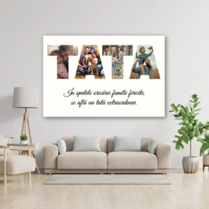 Tablou canvas colaj cadou pentru Tata