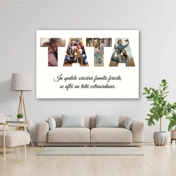 Tablou canvas colaj cadou pentru Tata