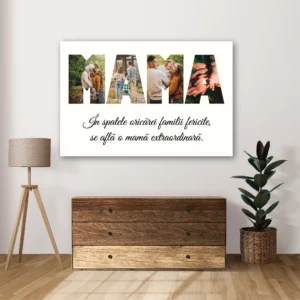 Tablou canvas colaj cadou pentru Mama