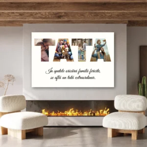 Tablou canvas colaj cadou pentru Tata