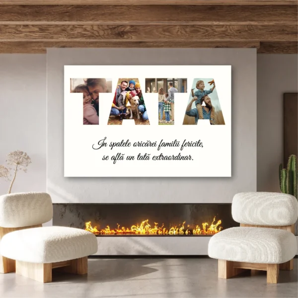 Tablou canvas colaj cadou pentru Tata