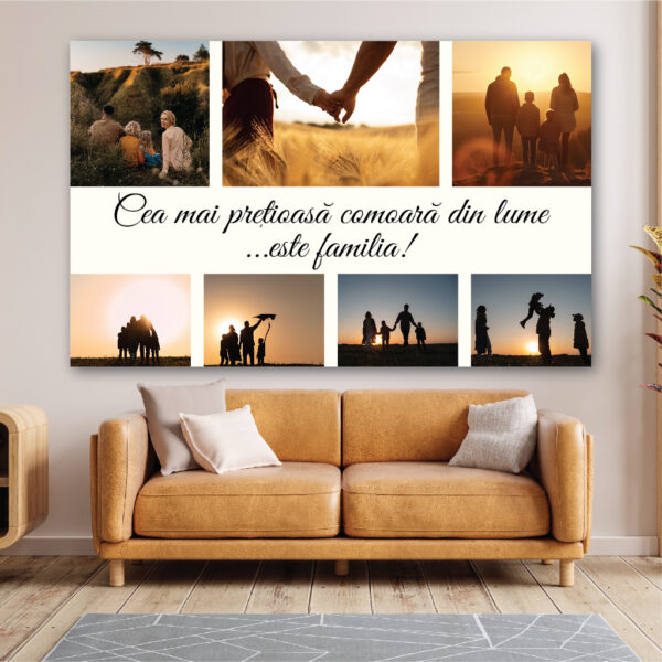 Tablou Canvas Colaj Familie 7 Poze