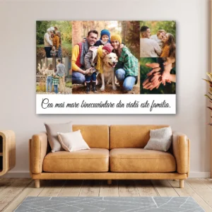Tablou canvas colaj Familia