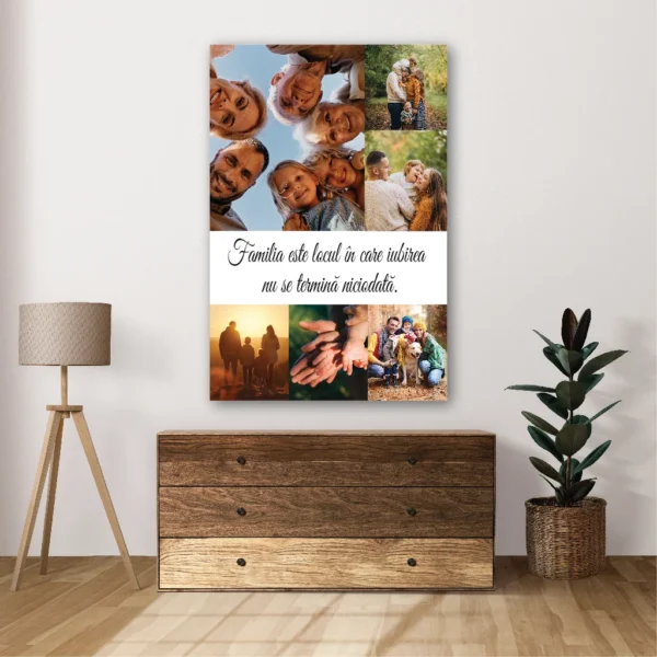Tablou canvas colaj Despre Familie