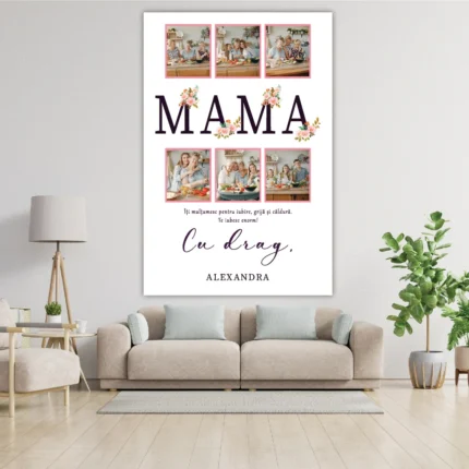 Tablou canvas personalizat Mama 6 poze