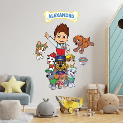 Stickere personalizate Paw Patrol