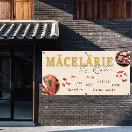 Banner personalizat Macelarie