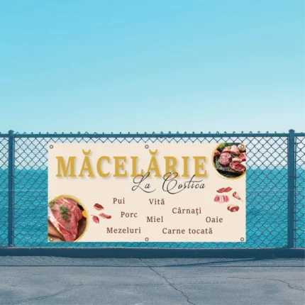 Banner personalizat Macelarie