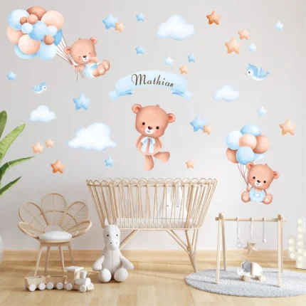 Autocolante personalizate copii Ursulet