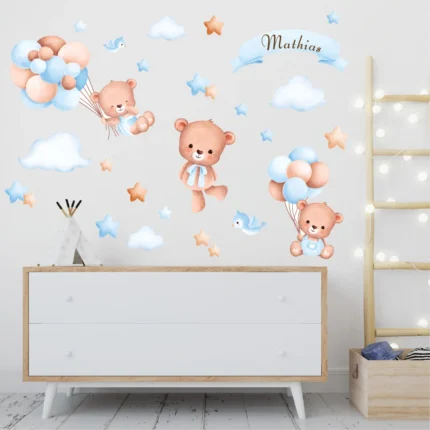 Autocolante personalizate copii Ursulet