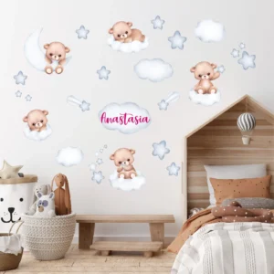 Sticker personalizat perete Ursuleti