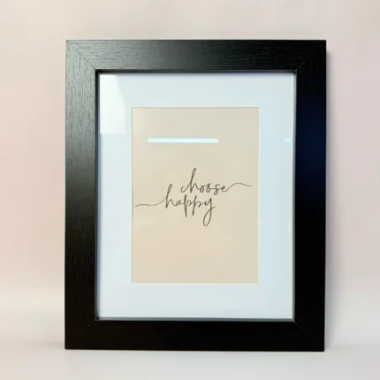 Rama Foto din Lemn Negru 10x15cm