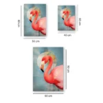 Tablou canvas modern cu flamingo