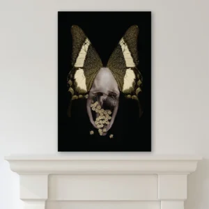 Tablou Canvas Butterfly Gold