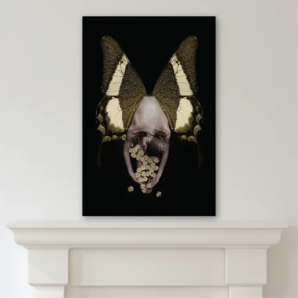 Tablou Canvas Butterfly Gold