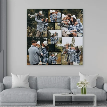 Tablou canvas personalizat colaj 6 poze