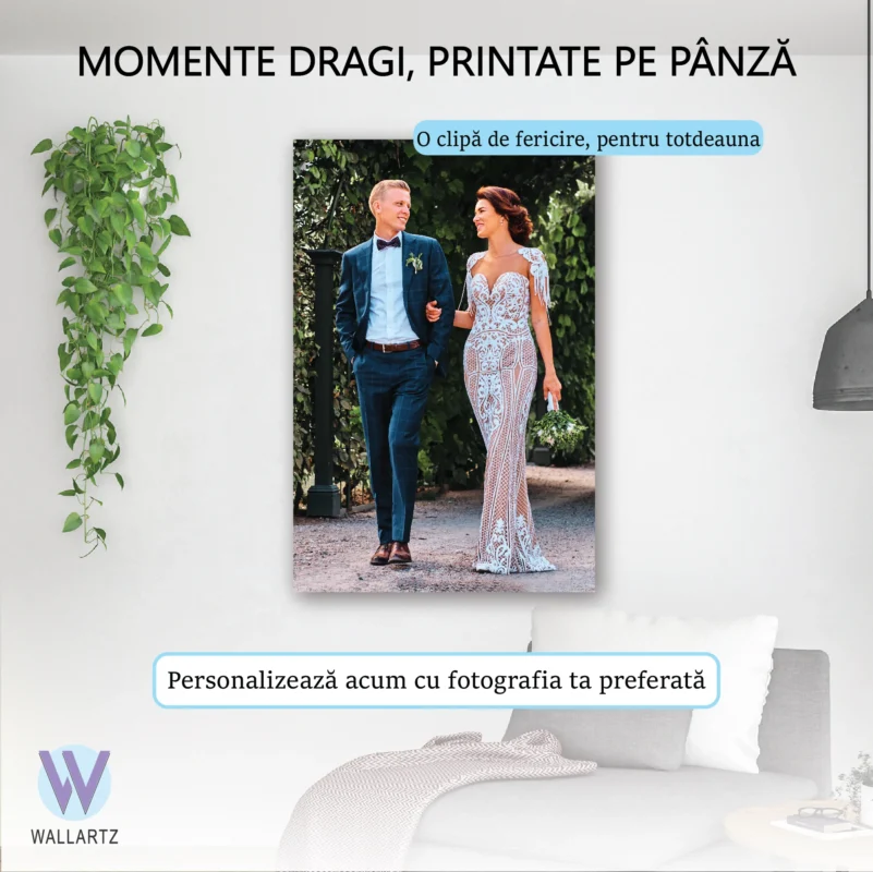 Tablou Canvas Personalizat – Povestea Ta Transformată în Artă