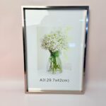 Rama foto argintie A3