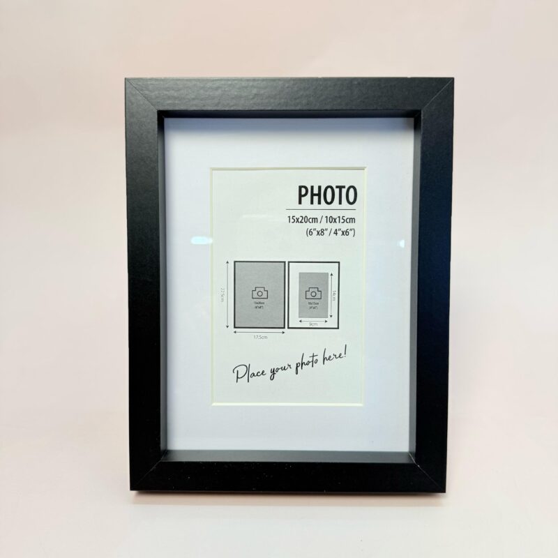 Rama Foto din Lemn Negru 10x15cm
