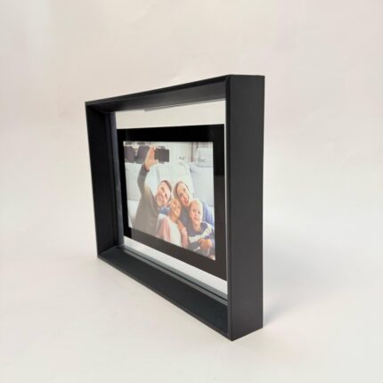 Rama Foto din Plastic Neagra Transparenta 10x15cm