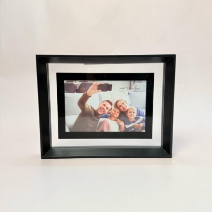 Rama Foto din Plastic Neagra Transparenta 10x15cm