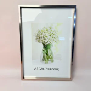 Rama foto argintie A3