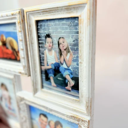 Rama foto alb vintage 4 poze