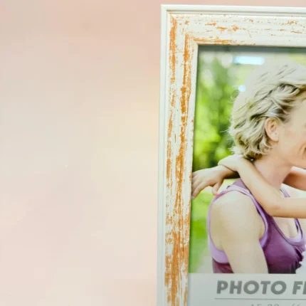 Rama Foto din Lemn Alb 15x20cm