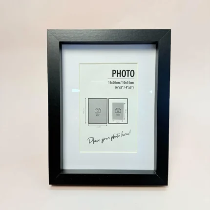 Rama Foto din Lemn Negru 10x15cm