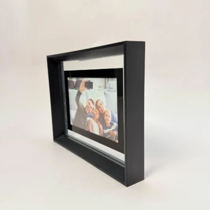 Rama Foto din Plastic Neagra Transparenta 10x15cm