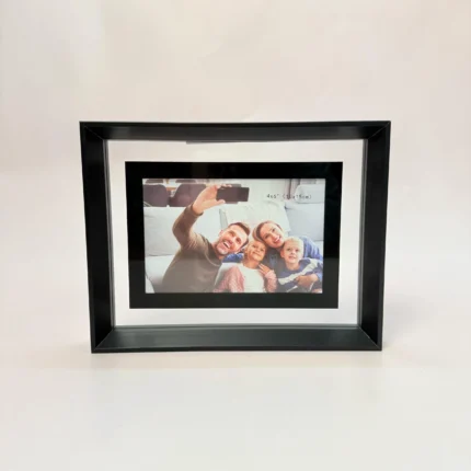 Rama Foto din Plastic Neagra Transparenta 10x15cm